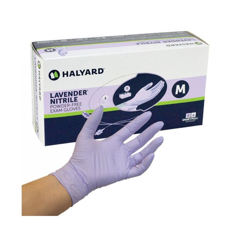 Halyard LAVENDER Exam Nitrile Gloves - Box of 250