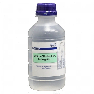 Baxter 500ml Sodium Chloride 0.9% Irrigation (Bottles) - Saline