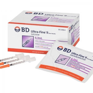 BD Insulin Syringe 0.3ml. 31G - Box of 100