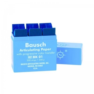 Bausch Articulating Paper Blue 300 strips 200u - BK 01