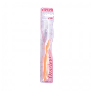 Oraclean Soft Toothbrushes - Orange - Pack of 12