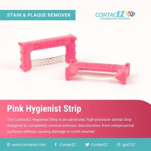 ContacEZ Pink Hygienist Strips - Pack of 8