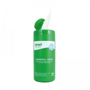Clinell Universal Disinfectant Wipes - Canister of 100