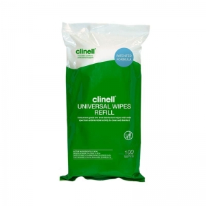 Clinell Universal Disinfectant Wipes - Refill of 100