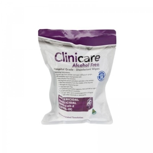 Clinicare Ultra Thick Alcohol Free Disinfectant Wipes - Refill of 180