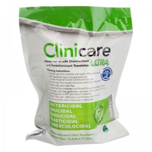 Clinicare Ultra Disinfectant HGD Wipes - Refill of 180