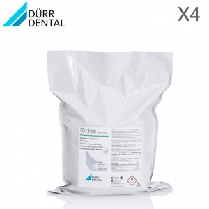 Durr FD366 Disinfectant Wipes Refill - Carton of 4 x 100 Wipes