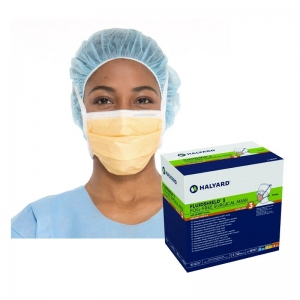 Halyard Fluidshield Level 3 Anti Fog Tie On Surgical Mask - Box of 50