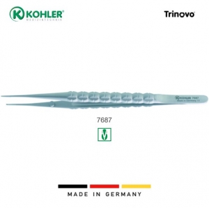 Kohler TRINOVO Surgical Tissue Pliers Micro Straight 15cm