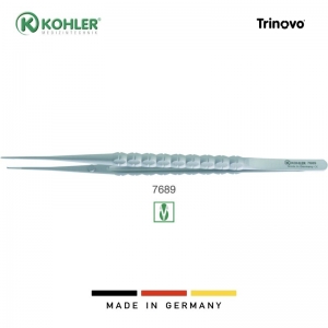 Kohler TRINOVO Surgical Tissue Pliers Micro Straight 17,5 cm / 0,8 mm