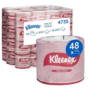 Kleenex Soft Toilet Tissue 2 Ply - 400 Sheets - Carton of 48