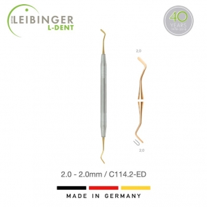 Leibinger TiN-Coating Flat Plastic 2.0 - 2.0mm (Ergo Design)