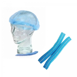 Medicom Hair Net Crimped Blue - Bag of 100