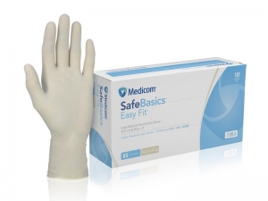 Medicom EasyFit (Lightly Powdered) Latex Gloves - Small - Carton of 10 x 100 Glo