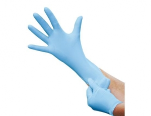Medicom Pure Blue Nitrile Gloves Accelerator Free - Box of 200 - X-Small
