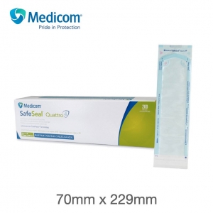 Medicom Self-Sealing Sterilisation Pouch - 70 x 229mm - Box of 200