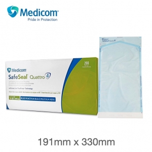 Medicom SafeSeal 191 x 330mm Self-Sealing Sterilisation Pouch - Box of 200