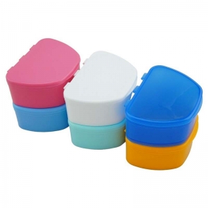 Mayfair Plastic Denture Boxes - Mixed Colours - 1pc
