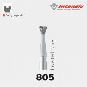 Intensiv 805 Inverted Cone Diamond Bur Pack of 6