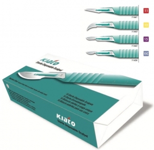 Kiato Scalpel Blades with Handle - Box of 10