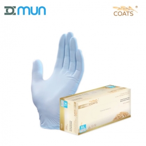 GloveOn COATS Oatmeal Coated Nitrile Gloves - Box 200 Gloves