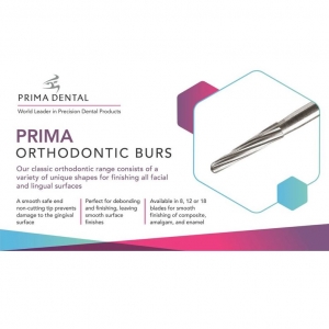 Prima Dental TC Debonding Bur RA 1172 - 016  (8 Flutes) / Pack of 100