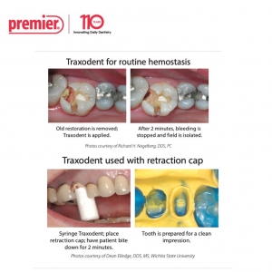 Premier Traxodent Hemodent Retraction Paste - 25 Syringes & 50 Tips