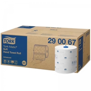 Tork Matic Soft Hand Towel Roll Advanced H1 White - Carton of 6