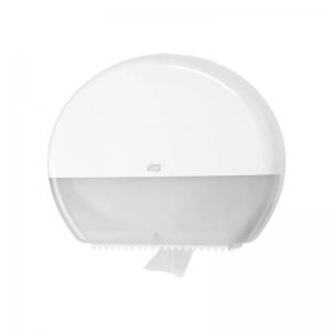 Tork White Jumbo Toilet Roll Paper Dispenser - T1