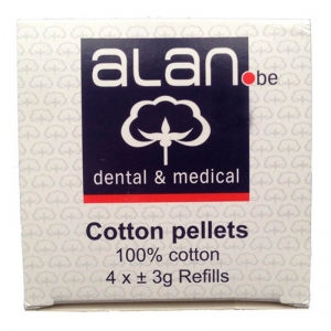 Alan Cotton Pellets  Size 3 Small - 4mm - Box of 5